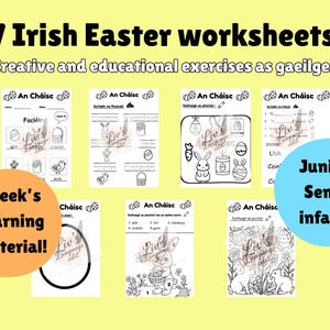 An Cháisc Gaeilge Easter Worksheets Irish Primary School Printable Junior Infants & Homeschool PDF