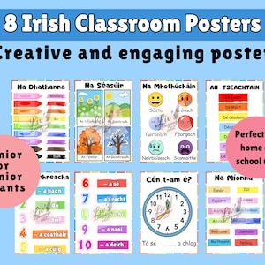 Irisch Sprache Klassenzimmer Poster | Frühkindliche Bildung (Digital PDF Bundle)