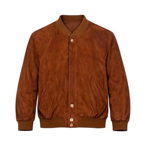 Italian Suede Bomber - Etsy