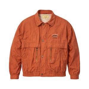 Chaqueta utilitaria vintage James Dillon / Chaqueta de algodón para hombre XL / Prendas de abrigo informales color naranja óxido