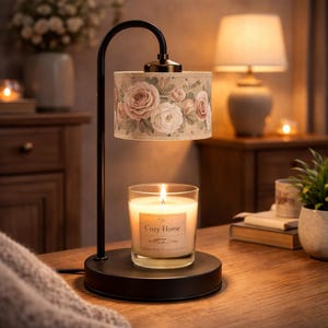 Candle Warmer Lamp – Personalized Flame-Free Candle Lamp - Adjustable Table Desk Decor Gift