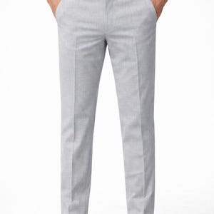 Pantalon habillé homme coupe slim - Pantalon de bureau stretch en viscose et rayonne (6 couleurs)
