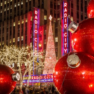 Christmas at Radio City Music Hall - New York at Christmas - Winter in NYC - Christmas Decoration - New York City Photography