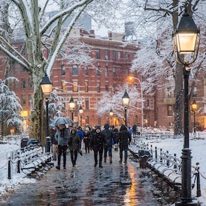 Washington Square Park in the Snow - New York in the Winter - New York City Photography