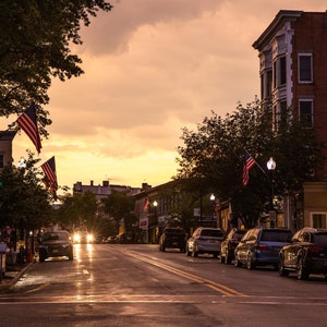 Downtown Ridgewood New Jersey at Sunset - Bergen County - New Jersey Photography