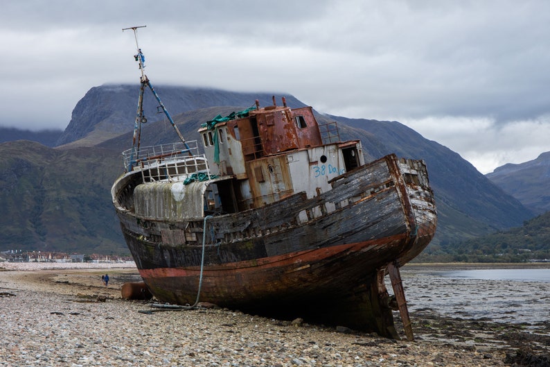 Old Boat of Caol Beautiful Shipwreck Scottish Highlands - Etsy