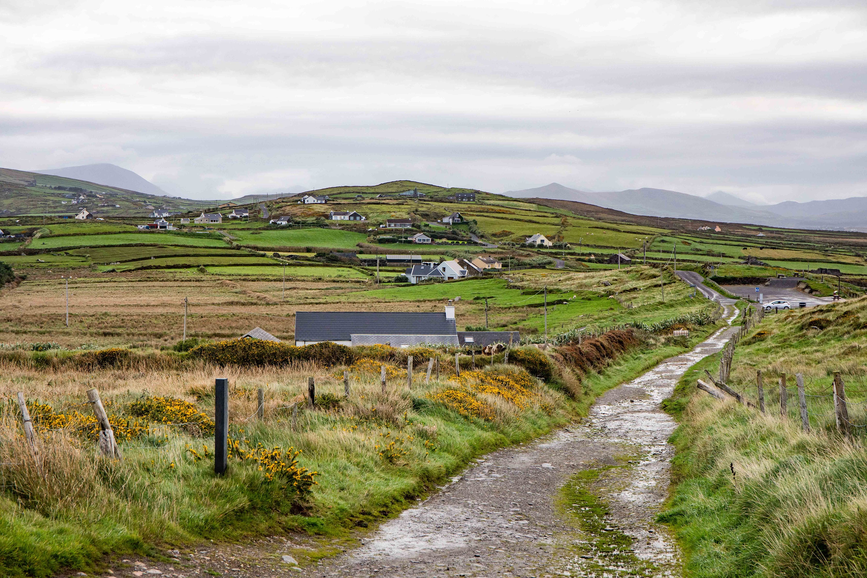 Valentia Island in the Wild Atlantic Way - Rustic Irish Country - Irish Farmland - County Kerry - Irlande Photographie