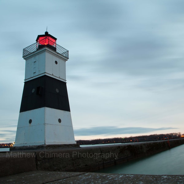 North Pier Lighthouse in Erie, Pennsylvania - Lake Erie - Great Lakes - Presque Isle - Erie Photography