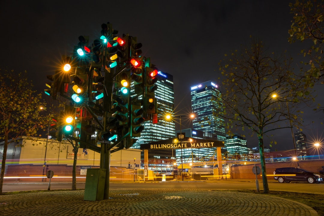 Traffic Light Christmas Tree in London London Photography Etsy