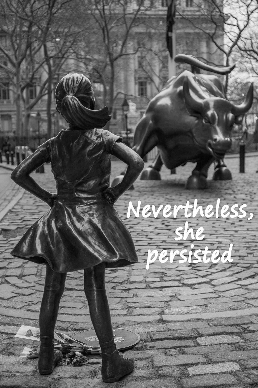 Fearless Girl Statue with Nevertheless She Etsy