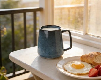 Handmade Ceramic Coffee Mug - 24 oz Oversized Tea Mug with Unique Glaze