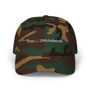 Gorra divertida de golf, https:// 19th.holetroll gorra de golf, gorra bordada para papá, regalo para golfista, opciones de color, ropa de golf, regalo para él imagen 4