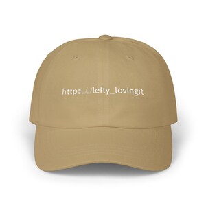 Golf Cap, https:// lefty_lovingit golf Dad Cap, Embroidered Dad Hat, gift for golfer, colour options, golfers apparel, on/off course cap image 7