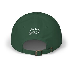 Golf Cap, https:// lefty_lovingit golf Dad Cap, Embroidered Dad Hat, gift for golfer, colour options, golfers apparel, on/off course cap image 10