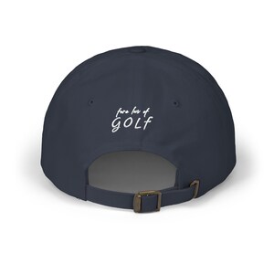 Golf Cap, https:// lefty_lovingit golf Dad Cap, Embroidered Dad Hat, gift for golfer, colour options, golfers apparel, on/off course cap image 11