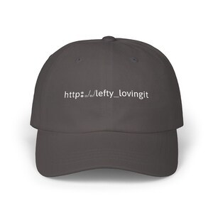 Golf Cap, https:// lefty_lovingit golf Dad Cap, Embroidered Dad Hat, gift for golfer, colour options, golfers apparel, on/off course cap image 5