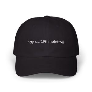 Gorra divertida de golf, https:// 19th.holetroll gorra de golf, gorra bordada para papá, regalo para golfista, opciones de color, ropa de golf, regalo para él imagen 1