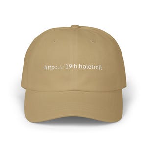 Gorra divertida de golf, https:// 19th.holetroll gorra de golf, gorra bordada para papá, regalo para golfista, opciones de color, ropa de golf, regalo para él imagen 2