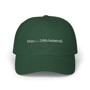 Gorra divertida de golf, https:// 19th.holetroll gorra de golf, gorra bordada para papá, regalo para golfista, opciones de color, ropa de golf, regalo para él imagen 6