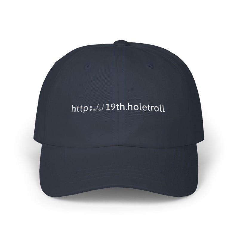 Gorra divertida de golf, https:// 19th.holetroll gorra de golf, gorra bordada para papá, regalo para golfista, opciones de color, ropa de golf, regalo para él imagen 8