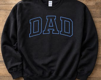 Family Custom Embroidered Sweatshirt, Name on Sleeve with Heart, Varsity Custom Sweatshirt