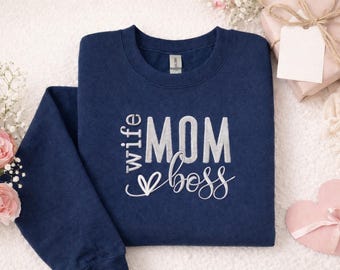 Mother's Day Gift - Embroidered Sweatshirt