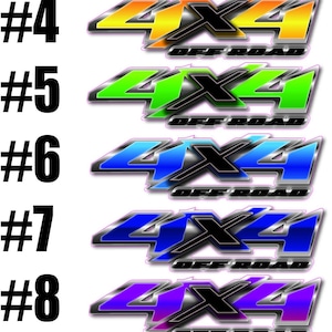 4x4 Off Road Decal, Truck Decal, 4x4 Decal, Vinyl Vehicle Decal, Truck Graphics, Vinyl Graphics, 4x4 Graphics, Infinite Graphics, Car Decals