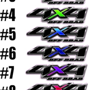 4x4 Decal, Vehicle Graphics, Off Road Decal, 4x4 Off Road, Custom Vehicle Graphics, 4x4 Truck Decal, Truck Decals, Truck Bed Decal, 4x4