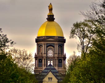 Notre Dame University, ND Wall Decal, Vinyl Wall Decal, Golden Dome, Fighting Irish, Infinite Graphics, Wall Graphics, Notre Dame