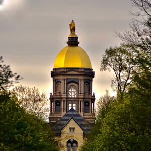 Notre Dame University, Nd Wall Decal, Vinyl Wall Decal, Golden Dome 