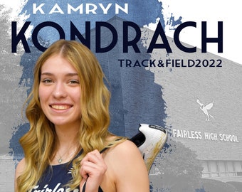 Custom Senior Sports Banner: Personalized Team & Individual Banner