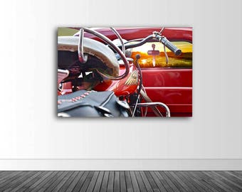 Classic Motorcycle, Photography, Vinyl Wall Decor, Indian Motorcycle, Coastal, Photos by Abby Smith, Wall Mural, Vinyl Mural, Home Decor