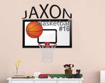 Basketball Decal, Personalized Basketball Decal, Wall Decal, Bedroom Decor Teen, Basketball Room Decal, Locker Room Decal, Basketball Decor,