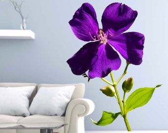 Flower Wall Decal, Purple Flower Decal, Vinyl Wall Decal, Floral Decal, Floral Home Decor, Purple Flower, Girl's Bedroom Decor, Photography