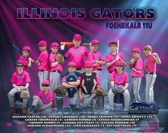 Custom Printed Vinyl Sports Banner: Team & Sponsor Banner