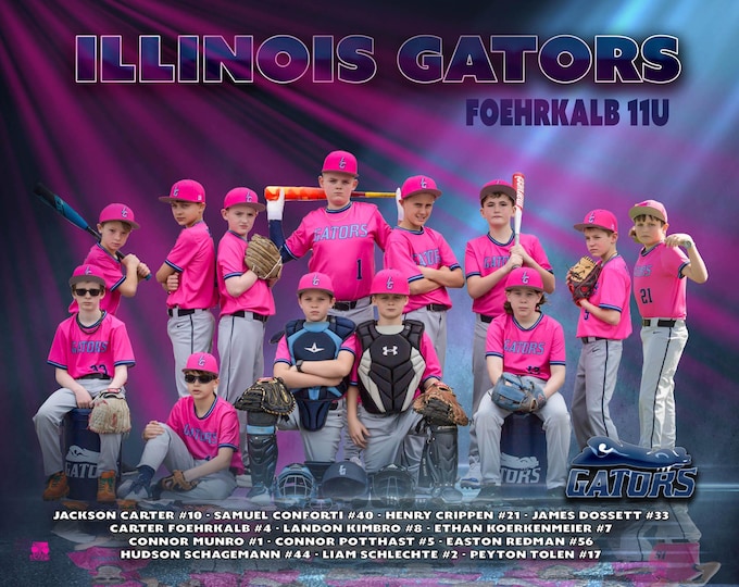 Featured listing image: Custom Printed Vinyl Sports Banner: Team & Sponsor Banner