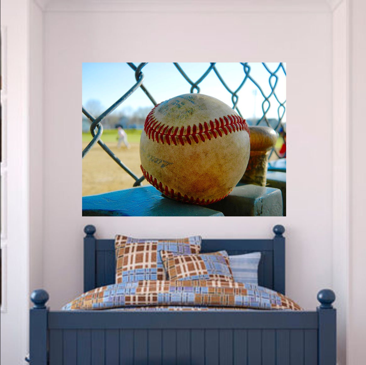 Baseball Wall Decal Baseball Decor Vinyl Wall Decal Sports Etsy