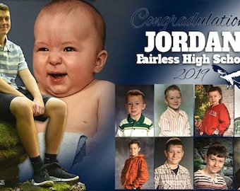 Custom Graduation Banner: Personalized Vinyl Party Sign