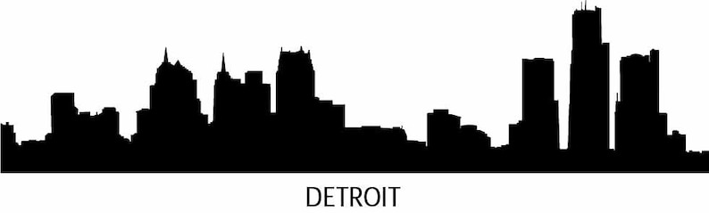Skyline Silhouette City Skyline Decal City Wall Decals Cleveland NYC Vinyl Wall Decals Infinite Graphics Art Miami Skyline Detroit