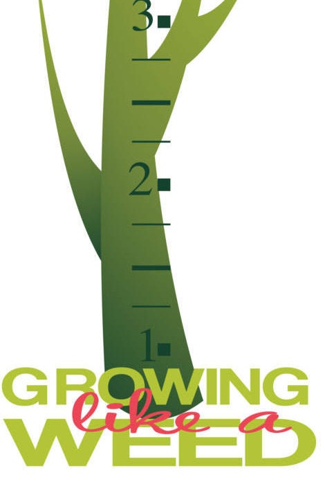 Tree Growth Chart Wall Decal