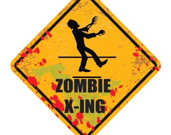 Zombie Wall Decal, Zombie Apocalypse Decal, Removable Wall Art, Vinyl Sticker, Zombie Graphics, Infinite Graphics, Interior Wall Decal