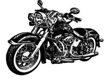Motorcycle Wall Decal, Vinyl Wall Decal, Removable Wall Decal, Wall Art, Vinyl Decal, Removable Sticker, Vinyl Graphics, Infinite Graphics