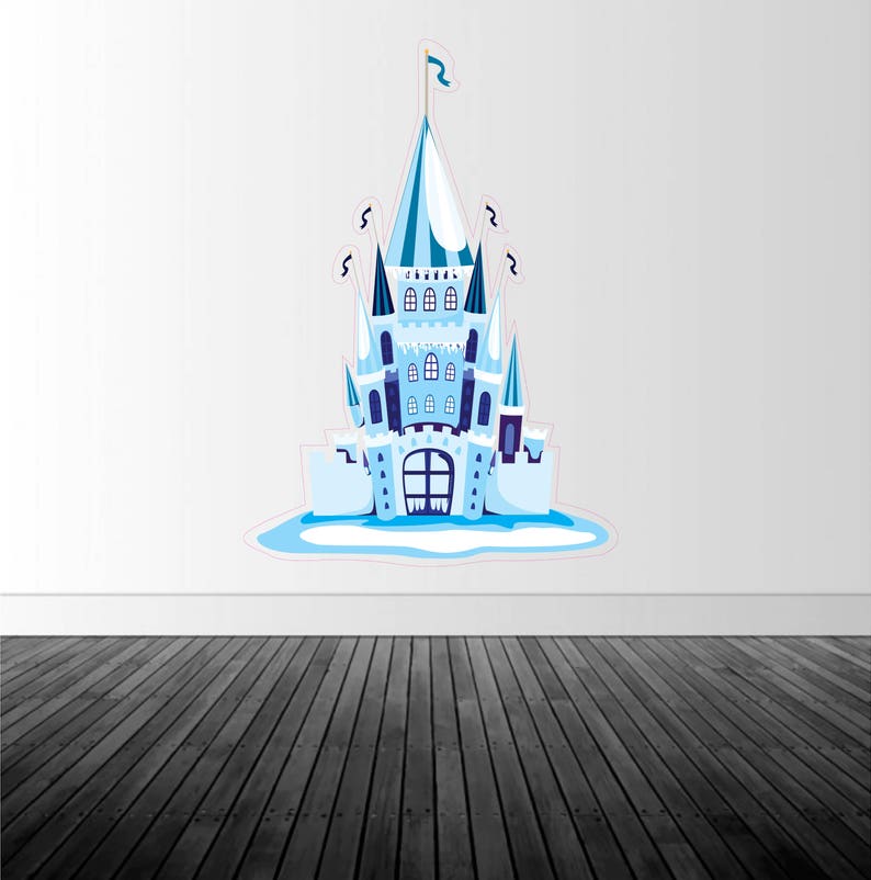Ice Castle Wall Decal Princess Castle Decal Vinyl Wall Etsy