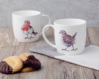 Garden Birds Bone China Mug