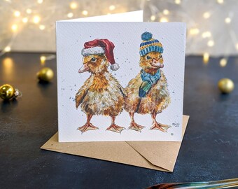 Duckling Christmas Card