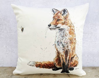 Fox and Bee Super Soft Cushion