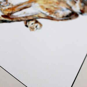 Mounted Limited Edition Giclee Print of 'Forest Gump' Hare image 6