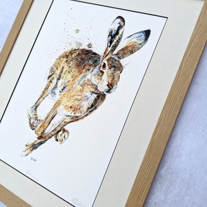 Mounted Limited Edition Giclee Print of 'Forest Gump' Hare image 5