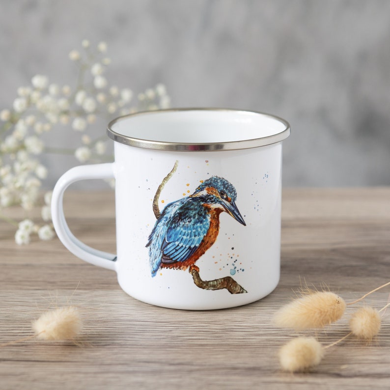 Kingfisher Enamel Mug image 1