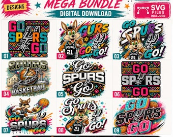 San Antonio Spurs PNG & SVG-paket, Victor Wembanyama, matchdagströjdesign (digital nedladdning)